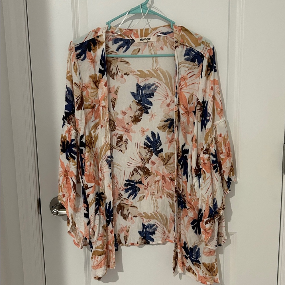 Rip Curl Multicolor Floral Kimono